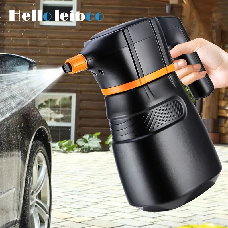 LEIBOO Electric Foam Sprayer – Battery-Powered High-Pressure Snow Cannon for Car Wash & Detailing