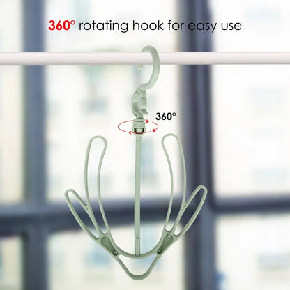 Multifunctional Shoes Drying Hanger - Windproof Rotatable Balcony Rack for Scarves, Neckties, and Shoes - Home Storage Organizer