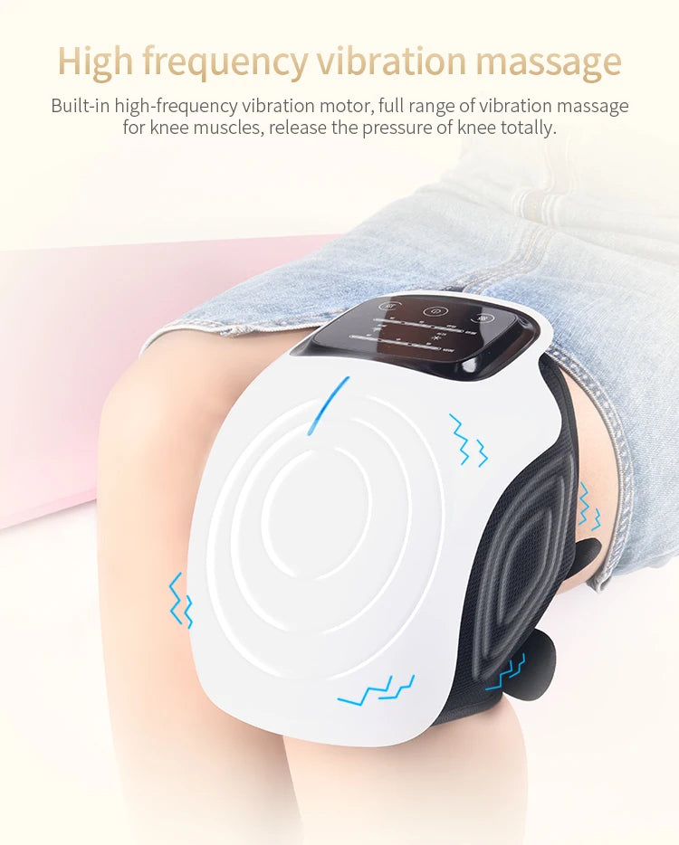 Multifunctional Smart Cordless Knee Massager – Vibration Massage Machine for Joint Relief, Perfect Gift for Grandma & Grandpa