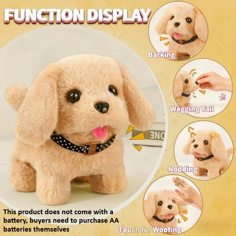 2026 Interactive Golden Retriever Toy Dog - Realistic Walking, Barking, Tail Wagging & Sound Effects