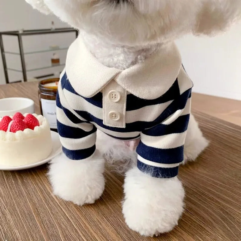 Pet Dog Polo Shirt - Soft Breathable Puppy Vest Clothes for Small and Medium Dogs