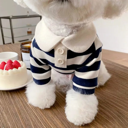 Pet Dog Polo Shirt - Soft Breathable Puppy Vest Clothes for Small and Medium Dogs