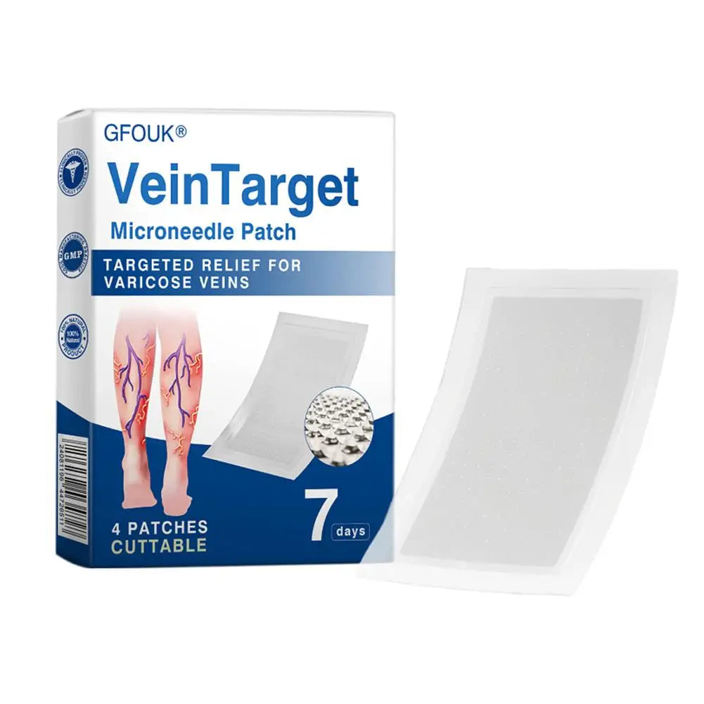 4-Piece Hydrocolloid Microneedle Patch Set – Natural Herbal Body & Leg Care Patches
