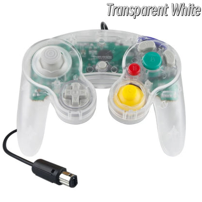 Transparent Wired GameCube Controller – Joystick for NGC & Wii Console Compatibility