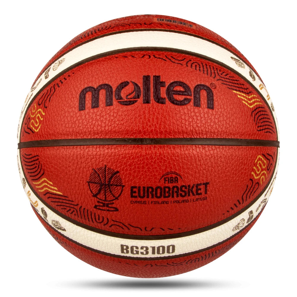 2025 Molten Basketball — Official Size 5/6/7 PU Indoor & Outdoor Ball for Men, Training, Match & Team Games