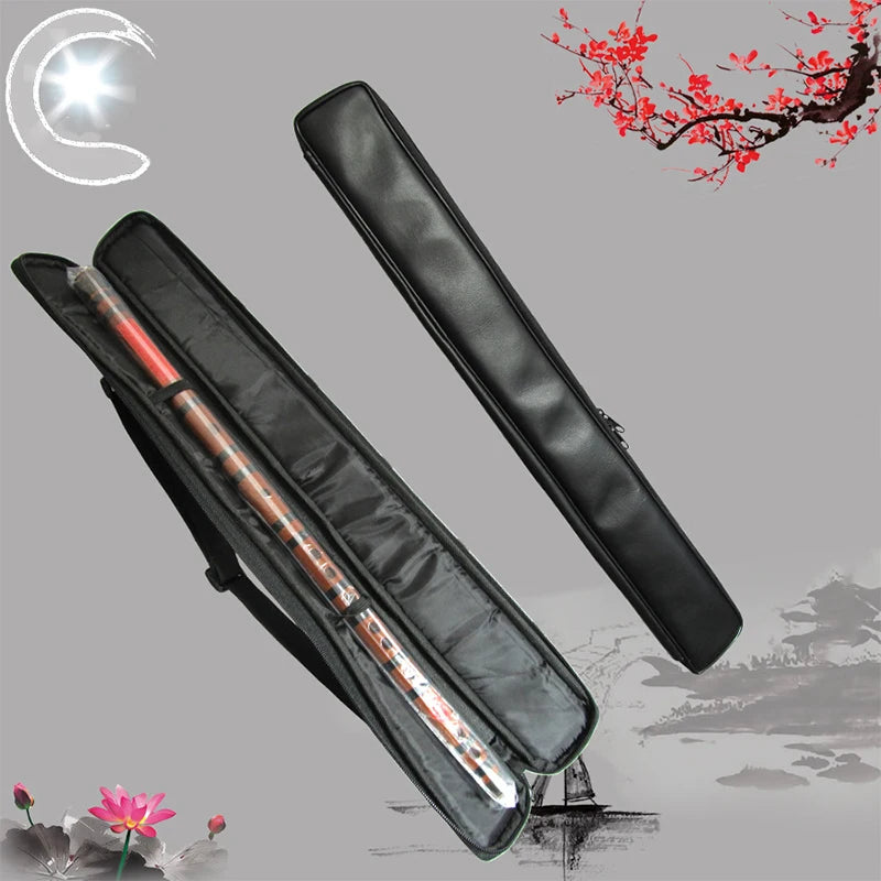 Waterproof Leather Instrument Bag - Thickened Vertical Storage Case for Flute, Piccolo, Saxophone & Wind Instruments