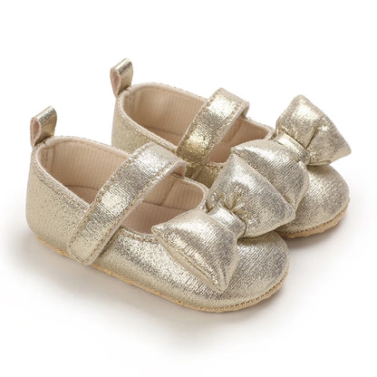 Infant Princess Pre-Walker Shoes - Bowknot Soft Sole Sandals for Baby Girls 0–1 Year