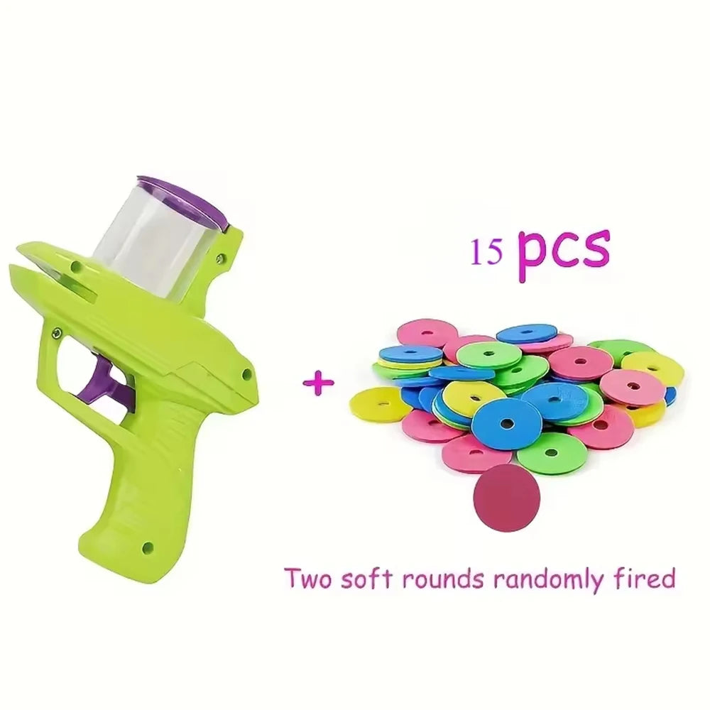 Cat & Dog Toy Set – Colorful Flying Discs with Launcher for Interactive Indoor & Outdoor Pet Training