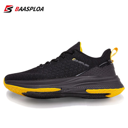 Baasploa Lightweight Running Shoes for Men - 2023 Designer Mesh Lace-Up Sneakers for Outdoor Sports