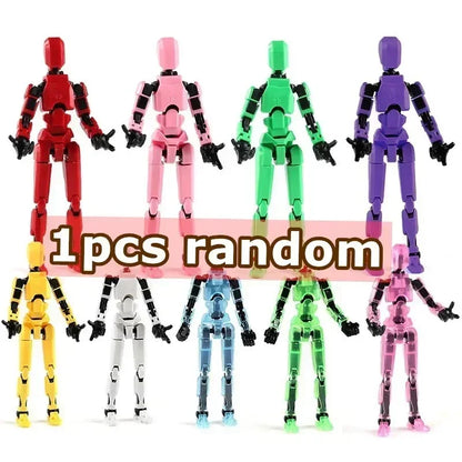 DIY Luminous T13 Multi-Joint Shapeshift Robot & Dog – 3D Printed Movable Mannequin Action Figures for Kids & Gifts