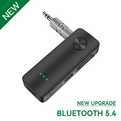 2 in 1 Bluetooth 5.4 Audio Receiver & Transmitter – HiFi Stereo Wireless Adapter with Mic & 3.5mm AUX for Car, Airplane, TV, PC, Speaker