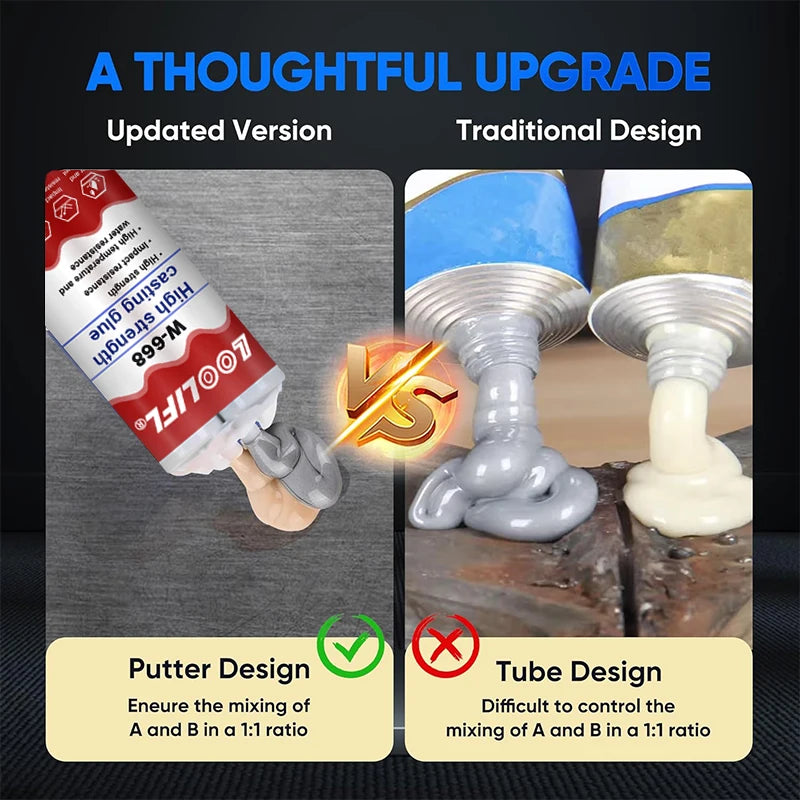 50ml Waterproof Epoxy Welding Adhesive – Strong Bonding Repair Filler for Metal, Plastic, Cement, and Multiple Materials