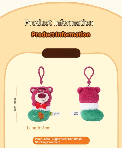 Cute Christmas Plush Keychain – Cartoon Doll Pendant for Backpack & Gifts