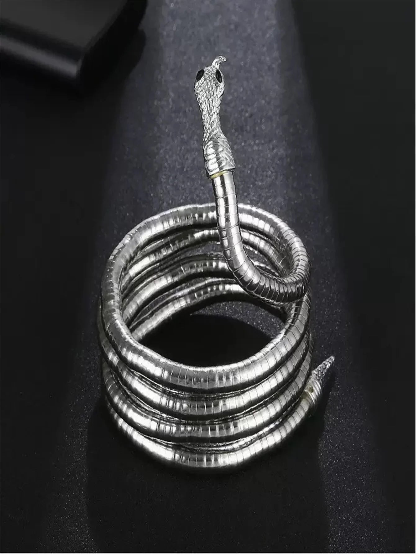Metal Snake Hair Chain - Creative Wrap-Around Hairband & DIY Necklace Accessory with Open Design