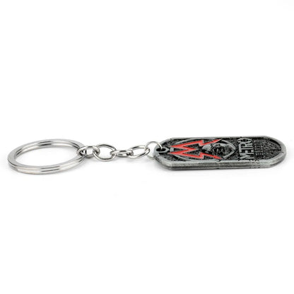 Metro Exodus 2033 Dog Tag Necklace – Retro Skull Pendant, Unisex Gamer Jewelry Gift
