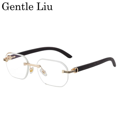 Vintage Square Rimless Sunglasses for Men 2026 – Luxury Frameless Punk Style UV400 Anti Blue Light Eyewear & Prescription Glasses