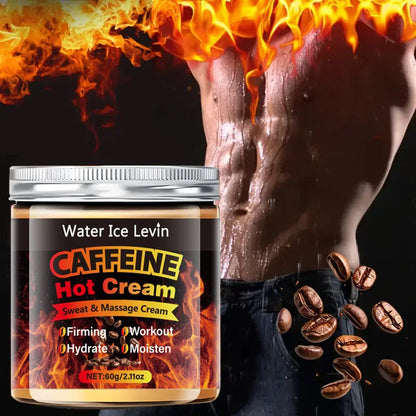 60g Caffeine Thermal Massage Cream - Nourishing & Moisturizing Face and Body Firming Cream for Massage and Fitness Routines
