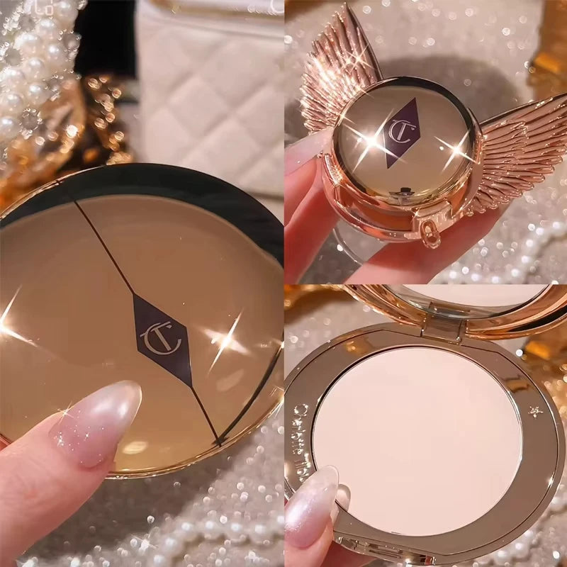 Charlotte Tilbury Makeup Set - Lip Balm Facial Setting Powder Liquid Foundation & Moisturizing Setting Spray Cosmetics