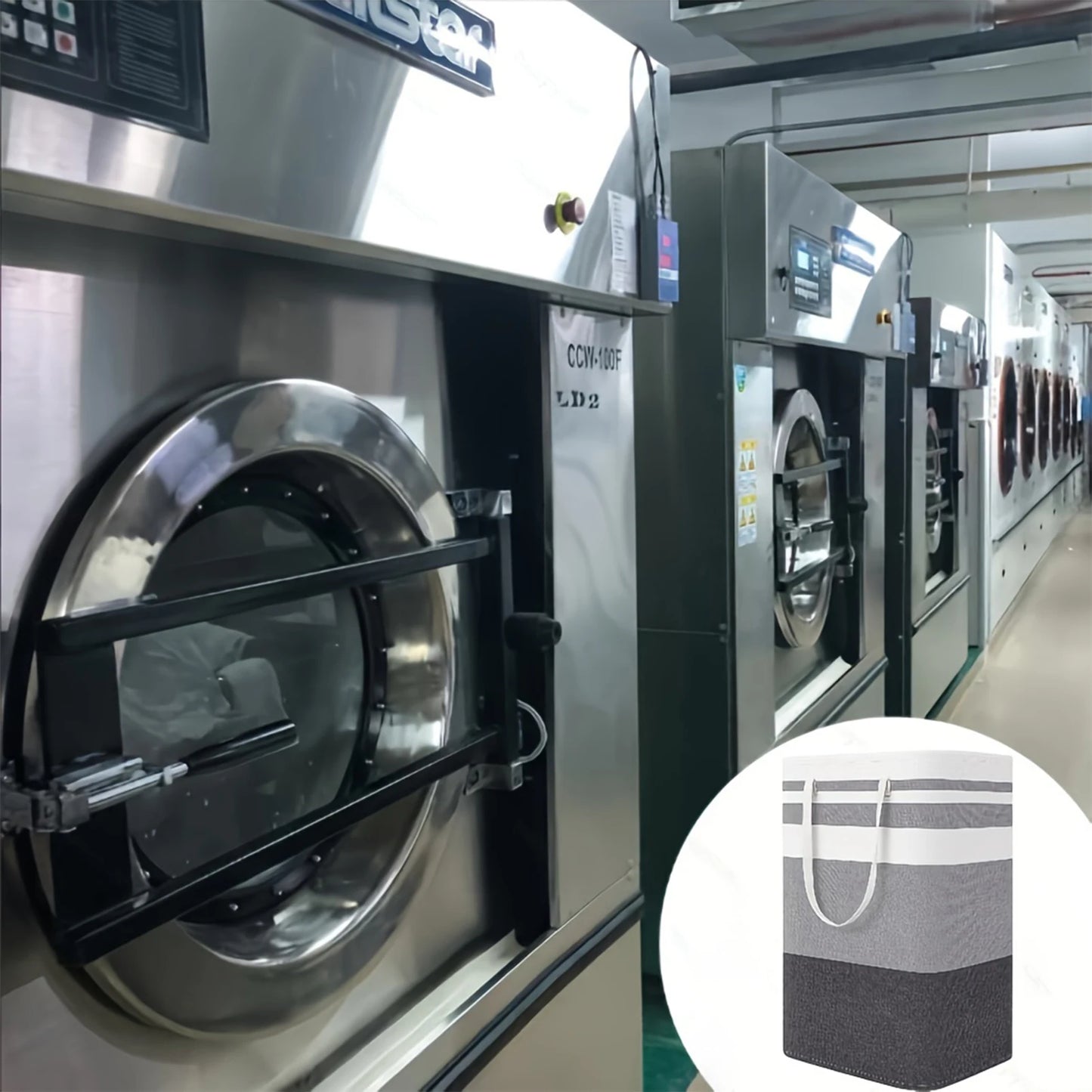 75L Large Laundry Bag with Handles — Durable Dirty Clothes Hamper for Home, Dorm, and Hotel, 40x30x60cm Storage Basket