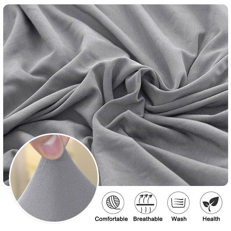 Waterproof Dining Room Chair Cover - Spandex Seat Covers in 13 Solid Colors - Removable, Washable, Elastic Cushion Covers for Home and Hotel