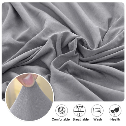 Waterproof Dining Room Chair Cover - Spandex Seat Covers in 13 Solid Colors - Removable, Washable, Elastic Cushion Covers for Home and Hotel