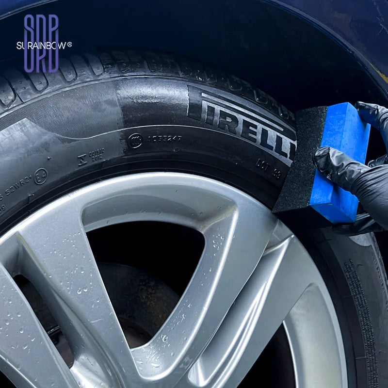 Black Wet Look Tire Shine Dressing Spray – Glossy Tire, Vinyl & Plastic Clear Coat with UV Protection