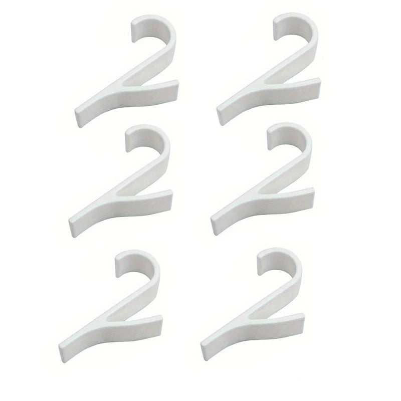 2-6PCS Heated Towel Radiator Hooks — Multi-Purpose Coat, Scarf & Clothes Hangers for Bathroom