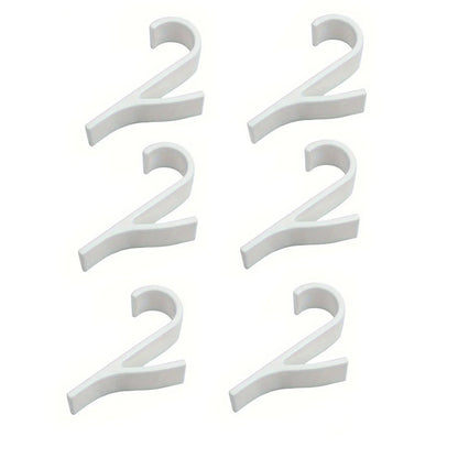 2-6PCS Heated Towel Radiator Hooks — Multi-Purpose Coat, Scarf & Clothes Hangers for Bathroom