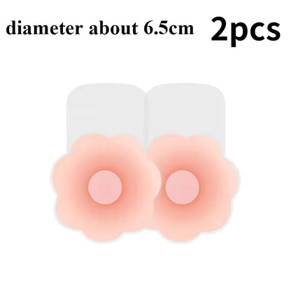 Reusable Silicone Nipple Covers for Women – Invisible Strapless Bra Pasties & Breast Petals
