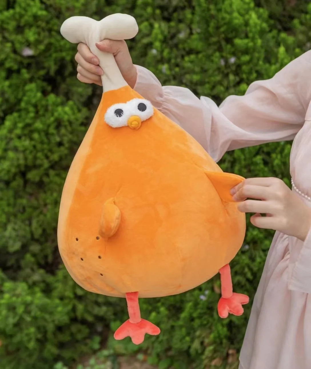 Chicken & Leg Plush Toy — Soft Gingerbread Chicken Doll for Kids & Birthday Gifts