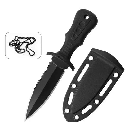 New Outdoor Camping Stainless Steel Knife – EDC High Hardness, Sharp Fruit Knife for Wilderness Survival & Self-Defense