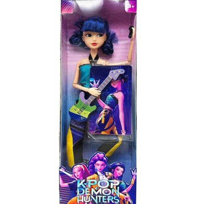 NEW KPop Demon Hunters Doll Toy — Rumi Mira Zoey Action Figure, Princess Baby Girl DIY Plastic Toy for Girls