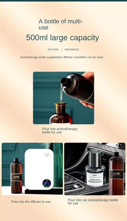500ml Large Capacity Gardenia Healton Essential Oil – Long Lasting Aromatherapy Supplement for Home & Hotel Use