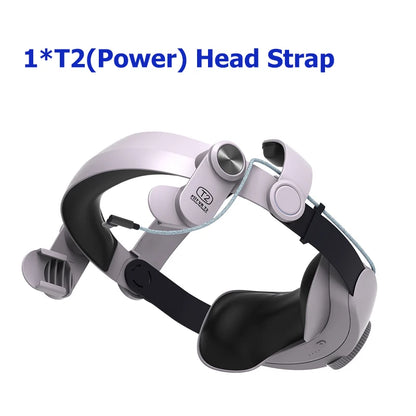 T2 Adjustable Elite Head Strap with Battery for Oculus Quest 2 – Rechargeable Comfort Halo Strap for Meta Quest 2