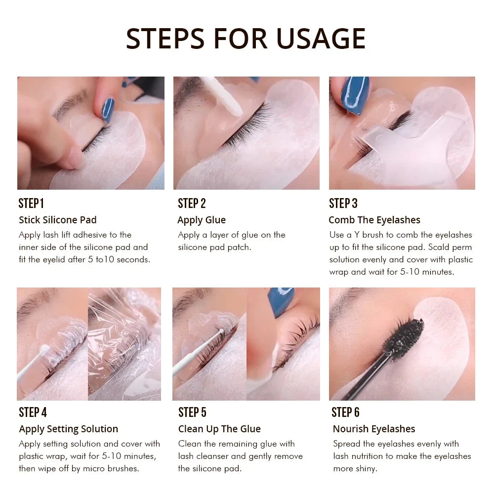 Gollee Eyelash Lifting Perm Kit – Original Lash Lift Set for 4-6 Weeks Retention, Eyelash Curler & Treatment Makeup Set
