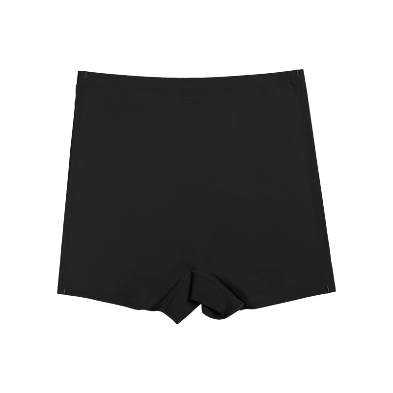 Seamless Ice Silk Biker Shorts — Solid Boxer Leggings for Women, Sports Yoga Pants & Comfortable Shorts