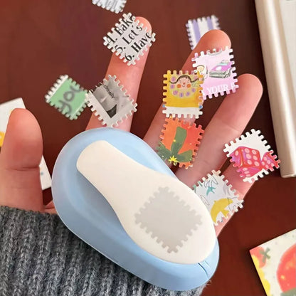 One-Piece Stamp Embossing Tool - Creative Journal Hole Punch & Handmade Scrapbooking Material Collection Accessory
