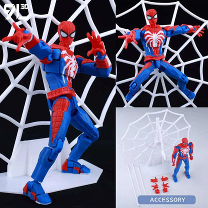 Venom Spider-Man Lucky13 Dummy13 Action Figure - 3D Printed T13 Multi-Jointed Anime Collectible Toy