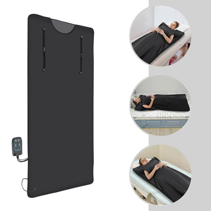 Portable Far Infrared Sauna Blanket – Detox & Relaxation with Adjustable Temperature & Timer