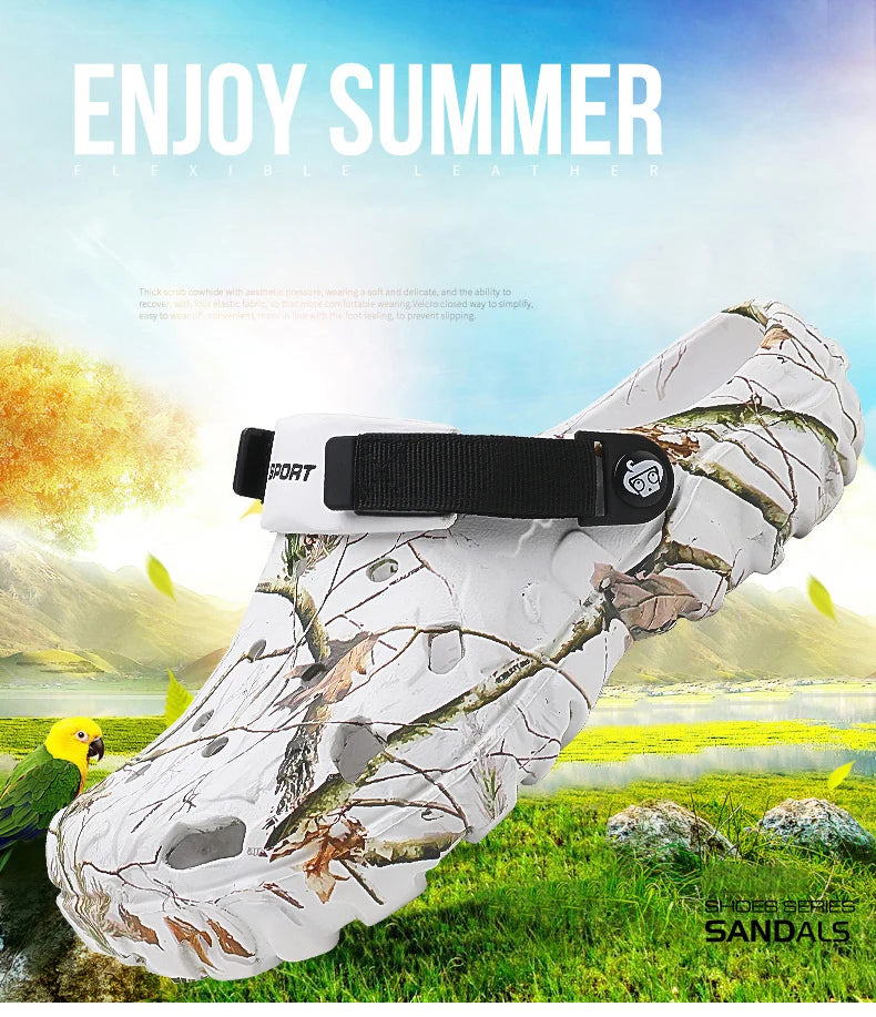 2024 Summer Men’s Sandals – Comfortable Lightweight Non-Slip Flip Flops for Home & Garden