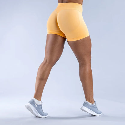Women’s Gym Impact Running Shorts — Seamless Scrunch Butt Biker & Yoga Athletic Leggings