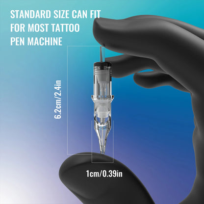 20/50PCS Transparent Tattoo Cartridge Needles — Disposable Sterilized RL RS M1 CM for Tattoo Machine Pen