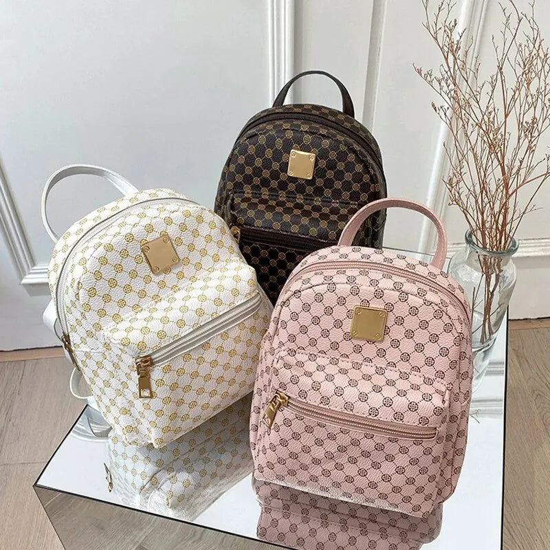 Classic Women’s Backpack – Fashionable School & Daily Shopping Bag for Girls