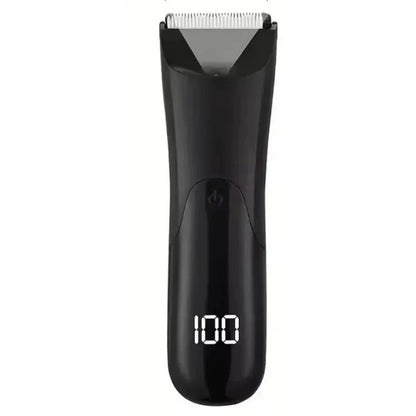 Men’s Electric Groin & Body Hair Trimmer – Ball Trimmer with Ceramic Blade, 2 Guard Attachments, Wet & Dry Shaver
