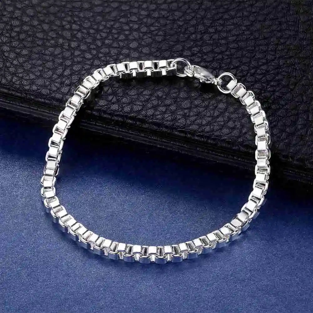 925 Sterling Silver Bead Bracelet – High-Quality Romantic Chain for Women, Fashion Jewelry Gift for Engagement, Party & Wedding