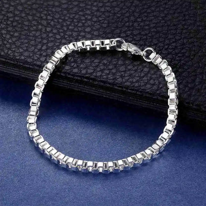 925 Sterling Silver Bead Bracelet – High-Quality Romantic Chain for Women, Fashion Jewelry Gift for Engagement, Party & Wedding