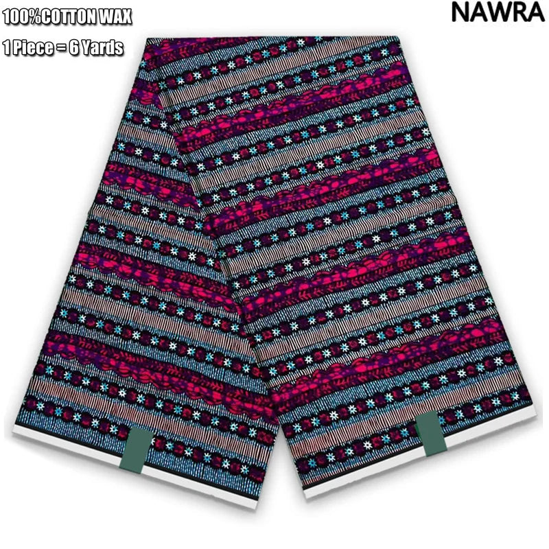 2026 African Real Wax Print Fabric - 100% Cotton Ghana Style Soft Ankara Pagne