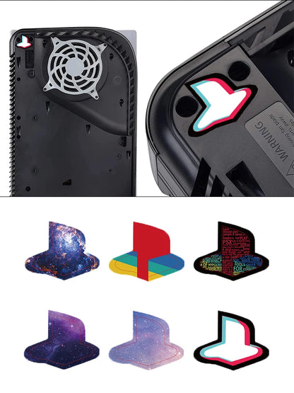 DATA FROG Custom Vinyl Decal Skins for PS5 - Logo Underlay Sticker for PS5 Console Disc and Digital Versions (2023)