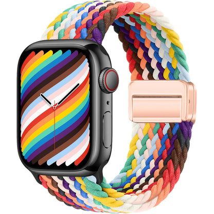 Braided Magnetic Strap for Apple Watch — Compatible with 38mm, 40mm, 41mm, 44mm, 45mm, 49mm Series SE, 7, 6, 8, 9, 10 & Ultra2