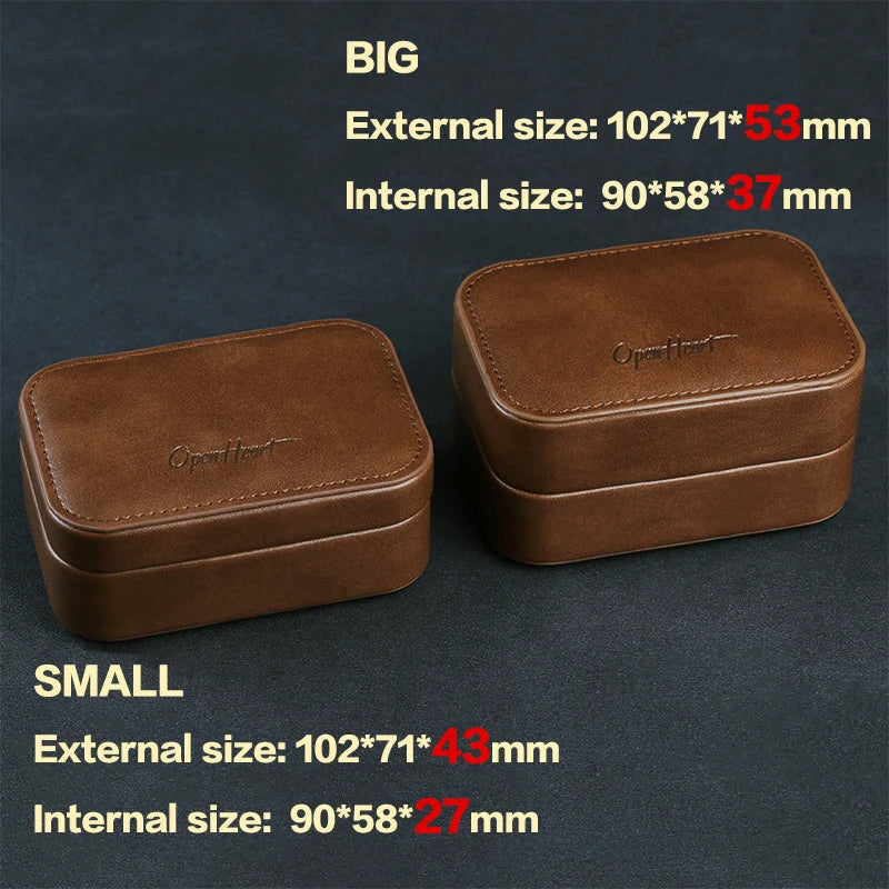 OPENHEART IEM Cable Case - PU Leather Earphone Case Bag for Headphones and Earphone Accessories